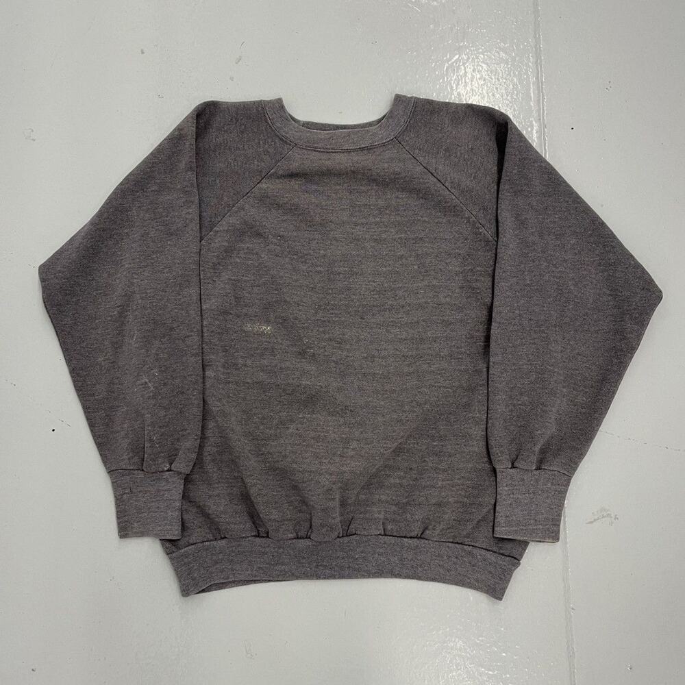 Vintage 80s Spalding Grey Faded Boxy Blank Sweatshirt